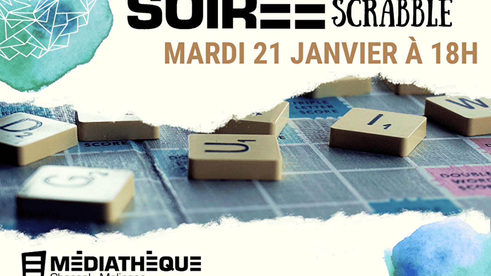 Médiathèque de Chassal-Molinges : Soirée Scrabble