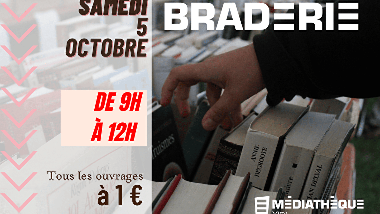 Médiathèque de Viry : Braderie de livres